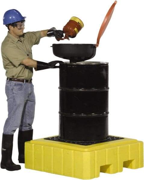 UltraTech - 62 Gal Sump, 800 Lb Capacity, 1 Drum, Polyethylene Spill Deck or Pallet - 40" Long x 40" Wide x 12" High, Liftable Fork, Low Profile, 1 Tank Drum Configuration - All Tool & Supply