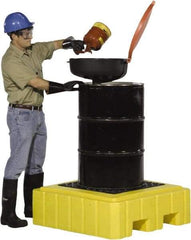 UltraTech - 62 Gal Sump, 800 Lb Capacity, 1 Drum, Polyethylene Spill Deck or Pallet - 40" Long x 40" Wide x 12" High, Liftable Fork, Drain Included, Low Profile, 1 Tank Drum Configuration - All Tool & Supply