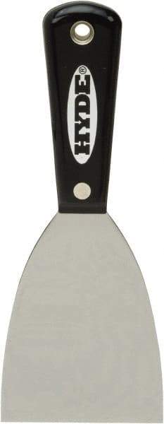 Hyde Tools - Flexible High Carbon Steel 1-Edge Scraper - 3" Blade Width, Nylon Handle - All Tool & Supply