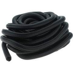 Value Collection - 1" Trade Size, 50' Long, Flexible Split Loom Conduit - Thermoplastic, 0.95" ID, Black - All Tool & Supply