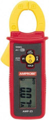 Amprobe - AMP-25, CAT III, Digital True RMS Clamp Meter with 0.9843" Clamp On Jaws - 300 AC/DC Amps, Measures Current - All Tool & Supply