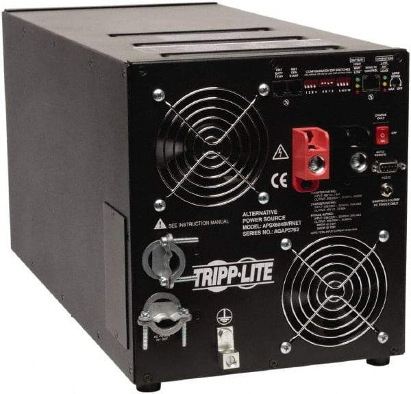 Tripp-Lite - Hardwire Connection, 48 VDC Input, 208/230 Output, 12,000 Peak Wattage, Surface Mount Power Inverter - 8.96" Wide x 10.08" Deep x 10-2/25" High, 6,000 Watt Continuous Output Power, Fan Cooled - All Tool & Supply