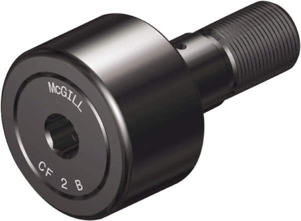 McGill - 3" Roller Diam x 1-3/4" Width, 1-1/4" Stud Diam x 2-1/2" Length, Stud Cam Follower with Hex - Steel, 1-1/4" Thread Length, 1-1/4-12 Thread, 4.28" OAL, 15,720 Lb Dynamic Cap, 24,910 Lb Static Cap - All Tool & Supply