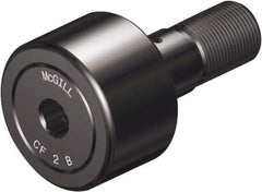 McGill - 4" Roller Diam x 2" Width, 1-3/8" Stud Diam x 3-1/2" Length, Sealed Stud Cam Follower with Hex - Steel, 1-1/2" Thread Length, 1-1/2-12 Thread, 5.78" OAL, 22,800 Lb Dynamic Cap, 44,770 Lb Static Cap - All Tool & Supply