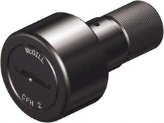 McGill - 5/8" Roller Diam x 7/16" Width, 1/4" Stud Diam x 3/4" Length, Heavy Stud Cam Follower - Steel, 5/16" Thread Length, 5/16-24 Thread, 1.22" OAL, 955 Lb Dynamic Cap, 2,480 Lb Static Cap - All Tool & Supply