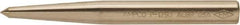 Ampco - 3/4" Nonsparking Center Punch - 6-1/4" OAL, Nickel Aluminum Bronze - All Tool & Supply