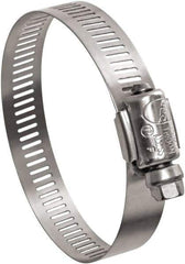 IDEAL TRIDON - SAE Size 8, 7/16 to 1" Diam, Stainless Steel Worm Drive Clamp - 1/2" Wide, Material Grade 201, Series Contractor - All Tool & Supply