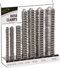 IDEAL TRIDON - 130 Piece, 5/16 to 2-3/4" Diam, Worm Drive Clamp Set - 20 Micro 6, 10 Size 10 20 Size 12, 20 Size 20, 20 Size 28, 20 Size 36, 20 Micro 4 - All Tool & Supply