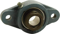 Tritan - 1-1/4" ID, 5.83" OAL x 1.91" OAH 2-Bolt Flange - 2,540 Lb Static Cap, 4,386 Lb Dyn Cap, 4.61" Btw Mnt Hole Ctrs, 0.72" Base-to-Ctr Ht, Cast Iron/Steel - All Tool & Supply