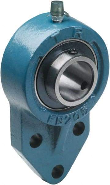 Tritan - 1" ID, 4-3/4" OAL x 1.43" OAH 3 Bolt Flange Mounted Bearing - 1,765 Lb Static Cap, 3,147 Lb Dyn Cap, 1.62" Btw Mnt Hole Ctrs, Cast Iron/Steel - All Tool & Supply