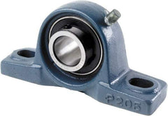 Tritan - 1/2" ID, 5" OAL x 2.4409" OAH Pillow Block - 1,495 Lb Static Cap, 2,878 Lb Dyn Cap, 3.74" Btw Mnt Hole Ctrs, 1-3/16" Base-to-Ctr Ht, Cast Iron/Steel - All Tool & Supply