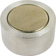 Mag-Mate - 1" Wide x 1/2" Thick, Center Mount Neodymium Rare Earth Fixture Magnet - 10.4 Lb Average Holding Capacity, 20.8 Lb Max Holding Capacity, Aluminum Housing - All Tool & Supply