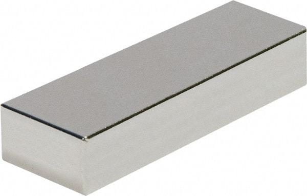 Mag-Mate - 1-1/2" Long x 1-1/2" Wide x 3/16" High, 35 Poles, Rectangular Neodymium Rare Earth Holding Magnet - 32.4 Lb Average & 64.8 Lb Max Pull Force, 180°F Max Operating Temp - All Tool & Supply