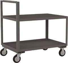 Jamco - 1,200 Lb Capacity, 30" Wide x 36" Long x 27" High Standard Utility Cart - 2 Shelf, Steel - All Tool & Supply