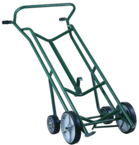 4-Wheel Drum Truck - 1000 lb Cacity - 10" Poly wheels forward - 6' Poly wheels back - Easy Handle -- 59 H x 24 W - All Tool & Supply