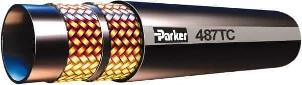 Parker - -32 Hose Size, 2" ID x 2.65" OD, 4,000 psi Work Pressure Hydraulic Hose - 12-1/2" Radius, Synthetic Rubber, -40°F to 257°F - All Tool & Supply