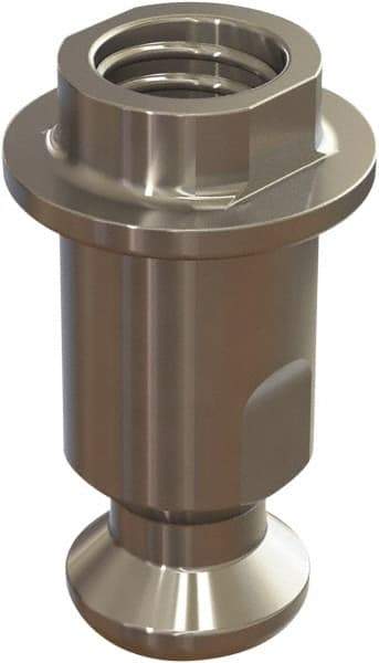 Jergens - M5 Round Head Hardened Steel Clamp Cylinder Pressure Point - For ZPS, 10mm High x 10mm Wide - All Tool & Supply