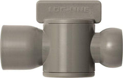 Loc-Line - 10 Piece, 1/2" ID Coolant Hose Female NPT Valve - Female to Female Connection, Acetal Copolymer Body, NPT, Use with Loc-Line Modular Hose Systems - All Tool & Supply