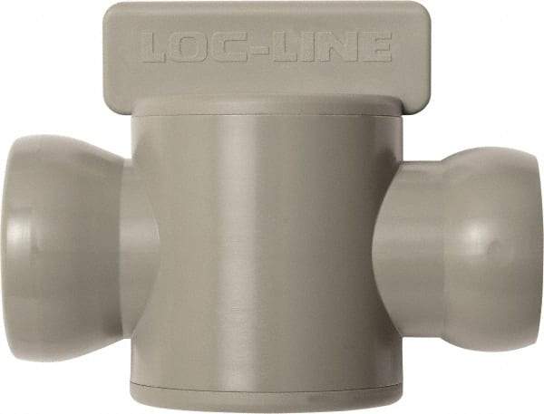 Loc-Line - 10 Piece, 3/4" ID Coolant Hose In-Line Check Valve - Female to Ball Connection, Acetal Copolymer Body, Unthreaded, Use with Loc-Line Modular Hose Systems - All Tool & Supply