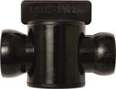 Loc-Line - 10 Piece, 3/4" ID Coolant Hose In-Line Check Valve - Female to Ball Connection, Acetal Copolymer Body, Unthreaded, Use with Loc-Line Modular Hose Systems - All Tool & Supply