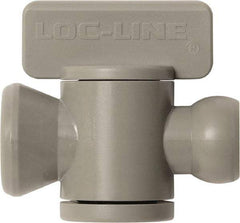 Loc-Line - 10 Piece, 1/4" ID Coolant Hose In-Line Check Valve - Female to Ball Connection, Acetal Copolymer Body, Unthreaded, Use with Loc-Line Modular Hose Systems - All Tool & Supply