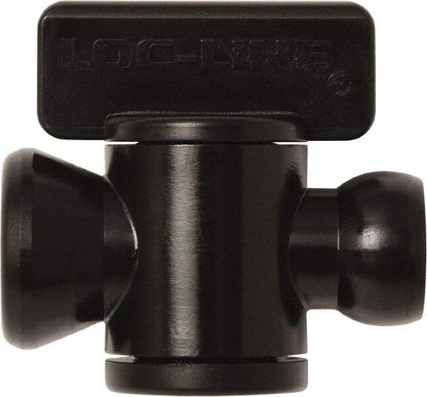 Loc-Line - 10 Piece, 1/4" ID Coolant Hose In-Line Check Valve - Female to Ball Connection, Acetal Copolymer Body, Unthreaded, Use with Loc-Line Modular Hose Systems - All Tool & Supply