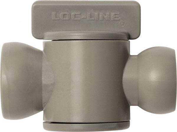 Loc-Line - 10 Piece, 1/2" ID Coolant Hose In-Line Check Valve - Female to Ball Connection, Acetal Copolymer Body, Unthreaded, Use with Loc-Line Modular Hose Systems - All Tool & Supply