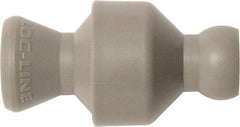 Loc-Line - 10 Piece, 1/4" ID Coolant Hose In-Line Check Valve - Female to Ball Connection, Acetal Copolymer Body, Unthreaded, Use with Loc-Line Modular Hose Systems - All Tool & Supply