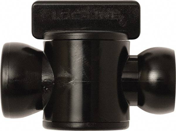 Loc-Line - 10 Piece, 1/2" ID Coolant Hose In-Line Check Valve - Female to Ball Connection, Acetal Copolymer Body, Unthreaded, Use with Loc-Line Modular Hose Systems - All Tool & Supply