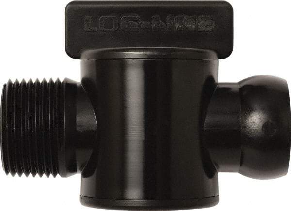 Loc-Line - 10 Piece, 3/4" ID Coolant Hose Male NPT Valve - Male to Female Connection, Acetal Copolymer Body, NPT, Use with Loc-Line Modular Hose Systems - All Tool & Supply