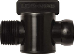 Loc-Line - 10 Piece, 3/4" ID Coolant Hose Male NPT Valve - Male to Female Connection, Acetal Copolymer Body, NPT, Use with Loc-Line Modular Hose Systems - All Tool & Supply