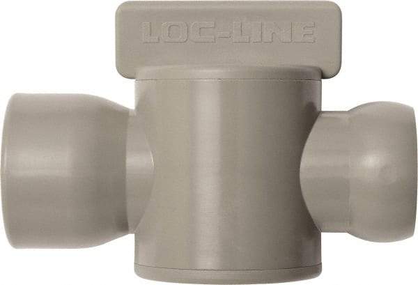 Loc-Line - 10 Piece, 3/4" ID Coolant Hose Female NPT Valve - Female to Female Connection, Acetal Copolymer Body, NPT, Use with Loc-Line Modular Hose Systems - All Tool & Supply