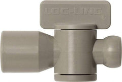 Loc-Line - 10 Piece, 1/4" ID Coolant Hose Female NPT Valve - Female to Female Connection, Acetal Copolymer Body, NPT, Use with Loc-Line Modular Hose Systems - All Tool & Supply