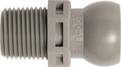 Loc-Line - 50 Piece, 3/8" Hose ID, Male to Female Coolant Hose Connector - 3/8" NPT, For Loc-Line Modular Hose Systems - All Tool & Supply