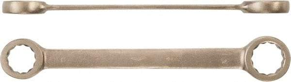 Ampco - 13/16" x 15/16" 12 Point Box Wrench - Double End, Aluminum Bronze, Plain Finish - All Tool & Supply