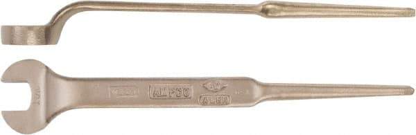 Ampco - 34mm Nonsparking Standard Spud Handle Open End Wrench - Single End, Plain Finish - All Tool & Supply