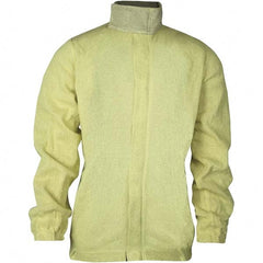 National Safety Apparel - Size S Yellow Cut Resistant Long Sleeve Zipped Shirt - Exact Industrial Supply