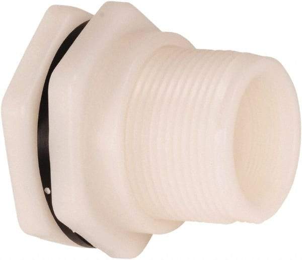 Hayward - 3/4" Polypropylene Plastic Pipe Bulkhead Tank Adapter - Schedule 80, Thread x Thread End Connections - All Tool & Supply