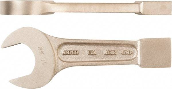 Ampco - 77mm Nonsparking Standard Striking Open End Wrench - Single End, Plain Finish - All Tool & Supply