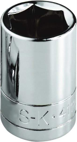 SK - 1-1/16", 1/2" Drive, Standard Hand Socket - 6 Points, Steel, Chrome Finish - All Tool & Supply