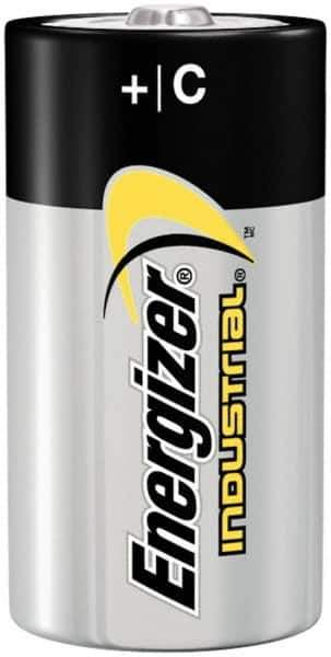 Energizer - Size C, Alkaline, 72 Pack, Standard Battery - 1.5 Volts, Flat Terminal, LR14, ANSI, IEC Regulated - All Tool & Supply