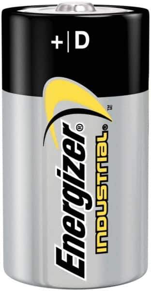 Energizer - Size D, Alkaline, 72 Pack, Standard Battery - 1.5 Volts, Flat Terminal, LR20, ANSI, IEC Regulated - All Tool & Supply