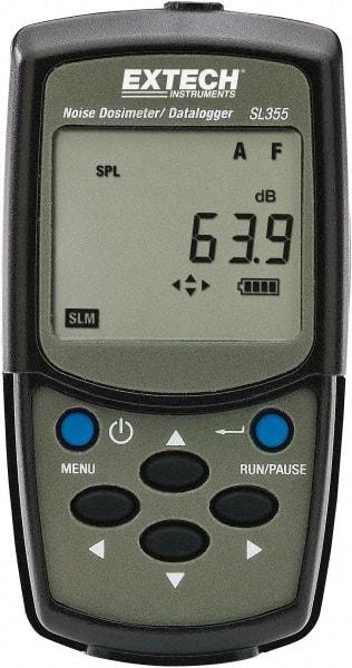 Extech - A and C Frequency Weight, LCD Display Noise Dosimeter - 60 to 130 and 70 to 140 Decibels - All Tool & Supply