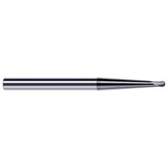 Harvey Tool - 3/16" Diam, 0.15" LOC, 2 Flute Solid Carbide Ball End Mill - Exact Industrial Supply