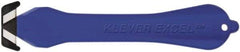 Klever Innovations - Fixed Safety Cutter - 1-1/4" Carbon Steel Blade, Blue Plastic Handle, 1 Blade Included - All Tool & Supply