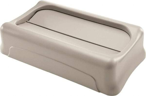 Rubbermaid - Rectangle Lid for Use with Rectangular Trash Cans - Beige, For Slim Jim Trash Cans - All Tool & Supply