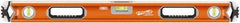 SAVAGE by SWANSON - 32" Long 3 Vial Box Beam Level - Aluminum, Orange - All Tool & Supply