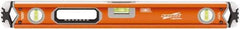 SAVAGE by SWANSON - 24" Long 3 Vial Box Beam Level - Aluminum, Orange - All Tool & Supply