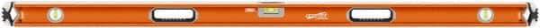 SAVAGE by SWANSON - 60" Long 3 Vial Box Beam Level - Aluminum, Orange - All Tool & Supply