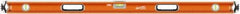 SAVAGE by SWANSON - 54" Long 3 Vial Box Beam Level - Aluminum, Orange - All Tool & Supply